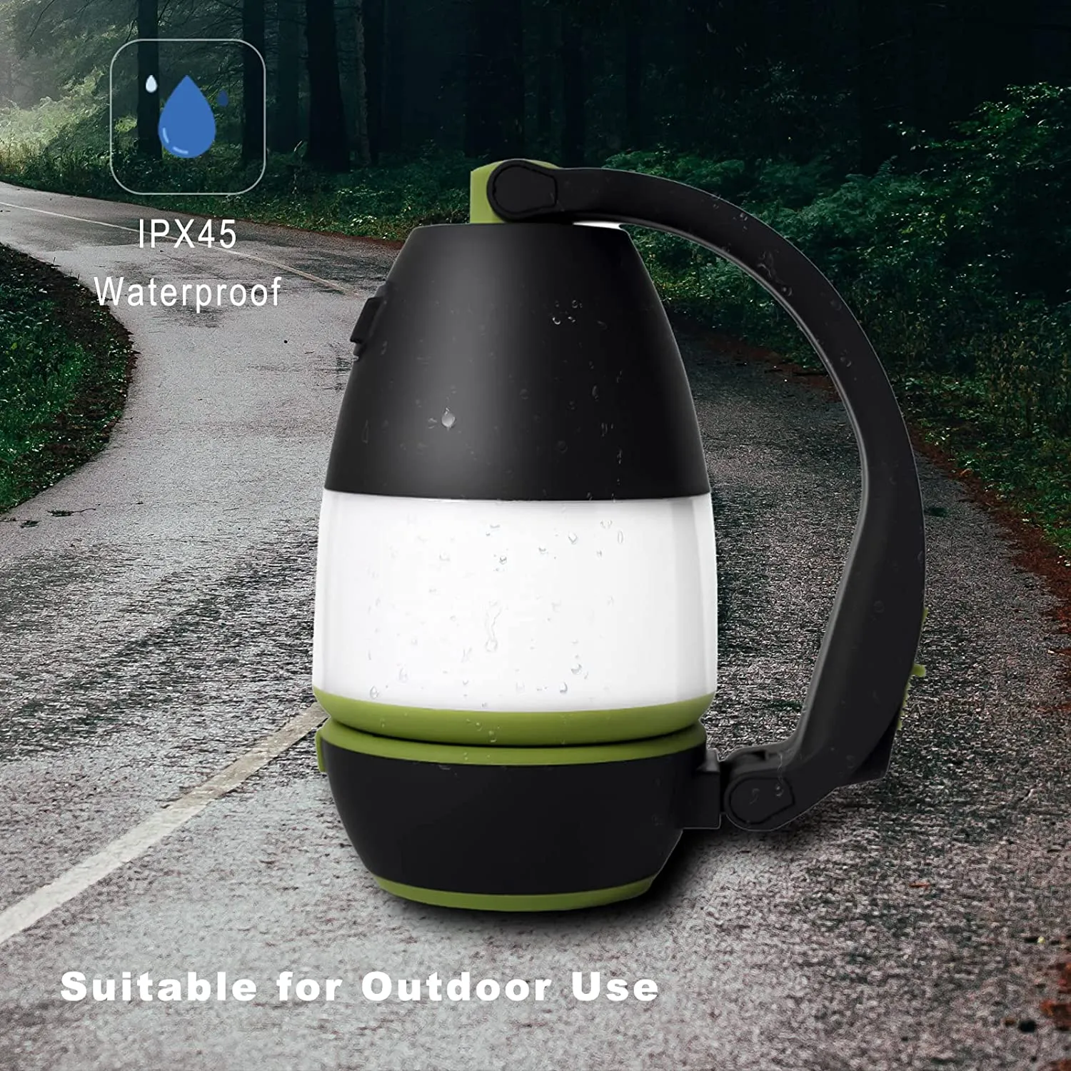 ADAZ Lampada LED Campeggio Ricaricabile - Torcia da Campeggio, Luce Tenda Campeggio, 3 in 1Lampade Ricaricabili Portatili Batter