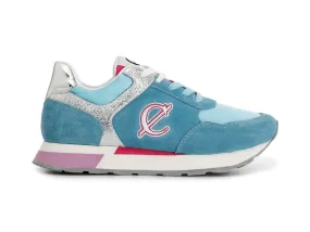 CafèNoir Sneakers Glitter Pelle Scamosciata Tessuto