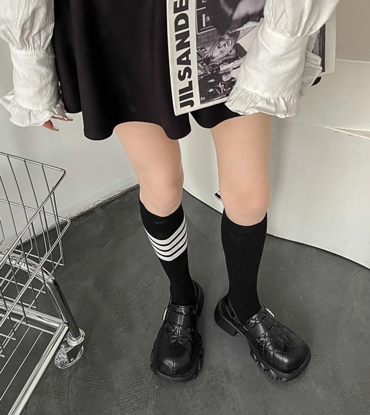 Mary Janes Chunky Shoes Donna Sandali 2022 Primavera Estate New Lolita Scarpe con tacco alto Pantofole poco profonde Pompe con p