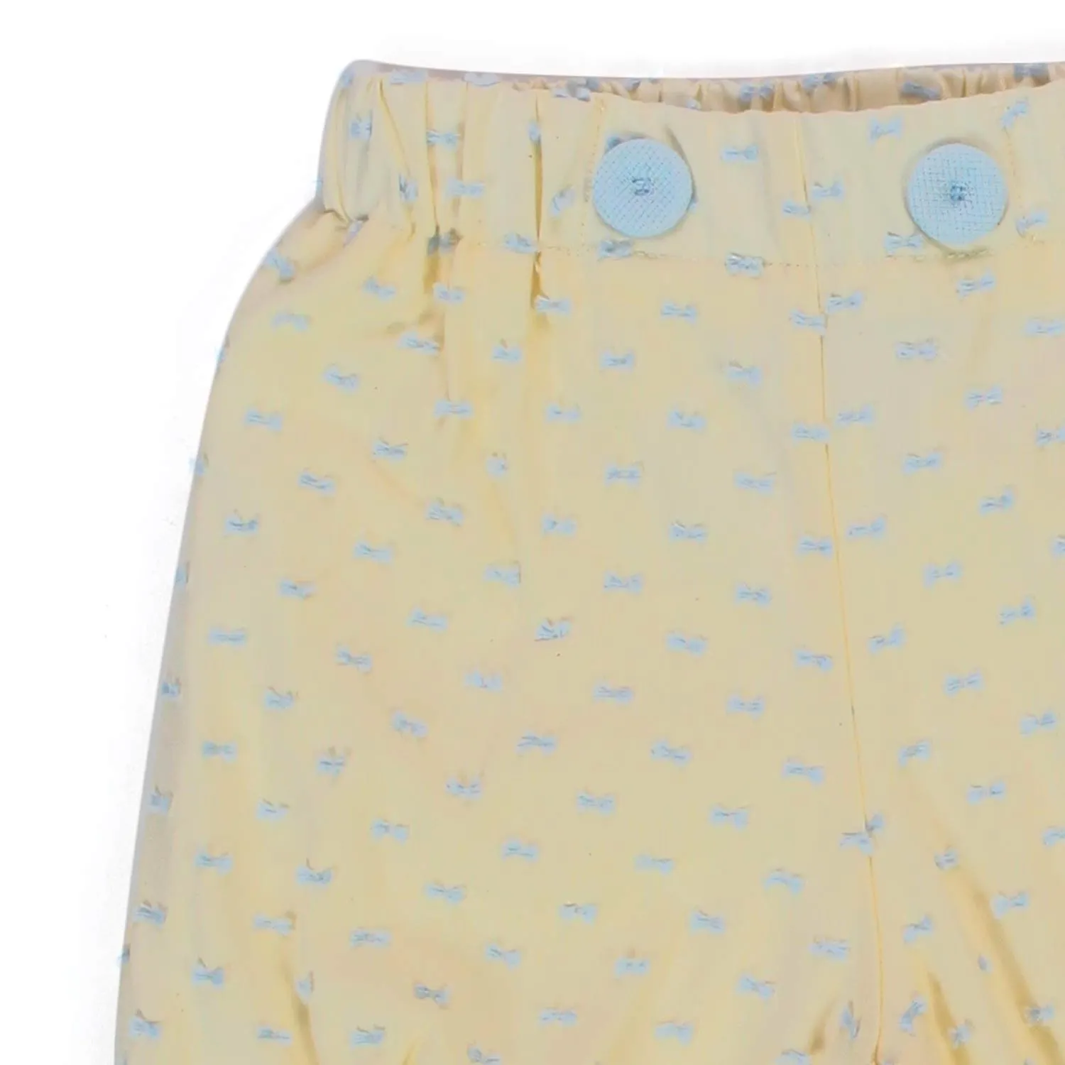 Pantaloncino Neonato Giallo E Celeste