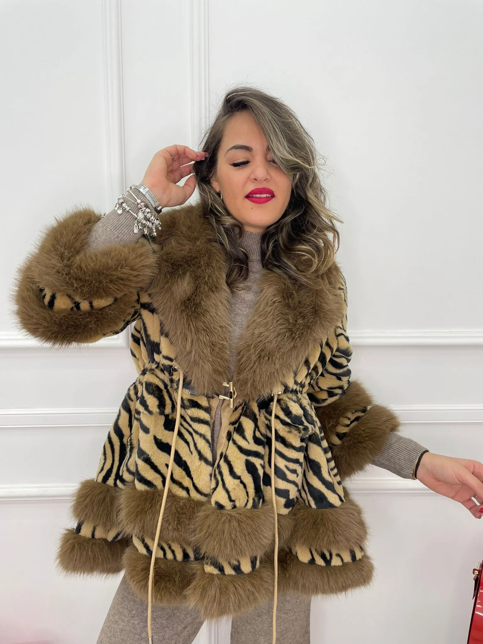 Pelliccia eco fantasia animalier